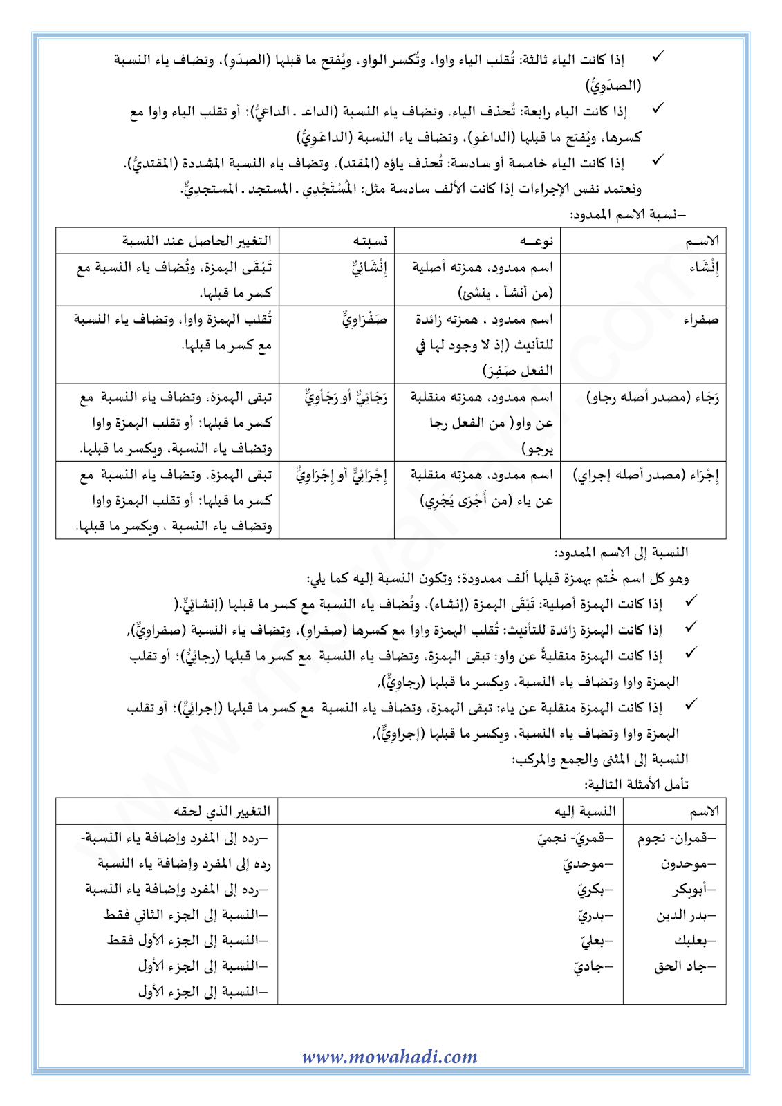 الدرس اللغوي النسبة للسنة الثالثة اعدادي في مادة اللغة العربية 5-cours-dars-loghawi3_003