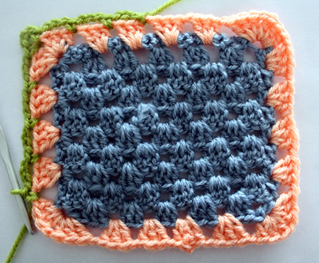 Granny stripe blanket - edging tutorial