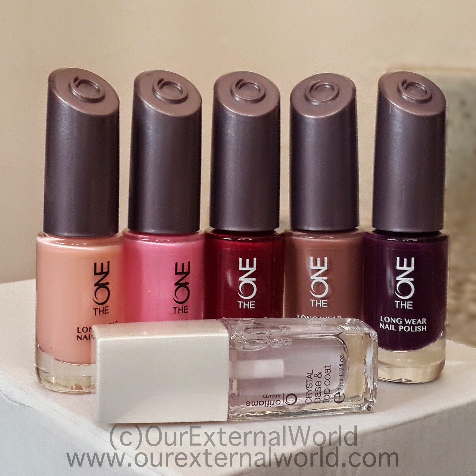 Oriflame TheOne Long Wear Nail Polish Swatches And Review