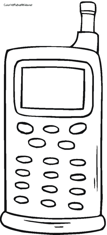 Desenhos de Telefone Celular para Colorir