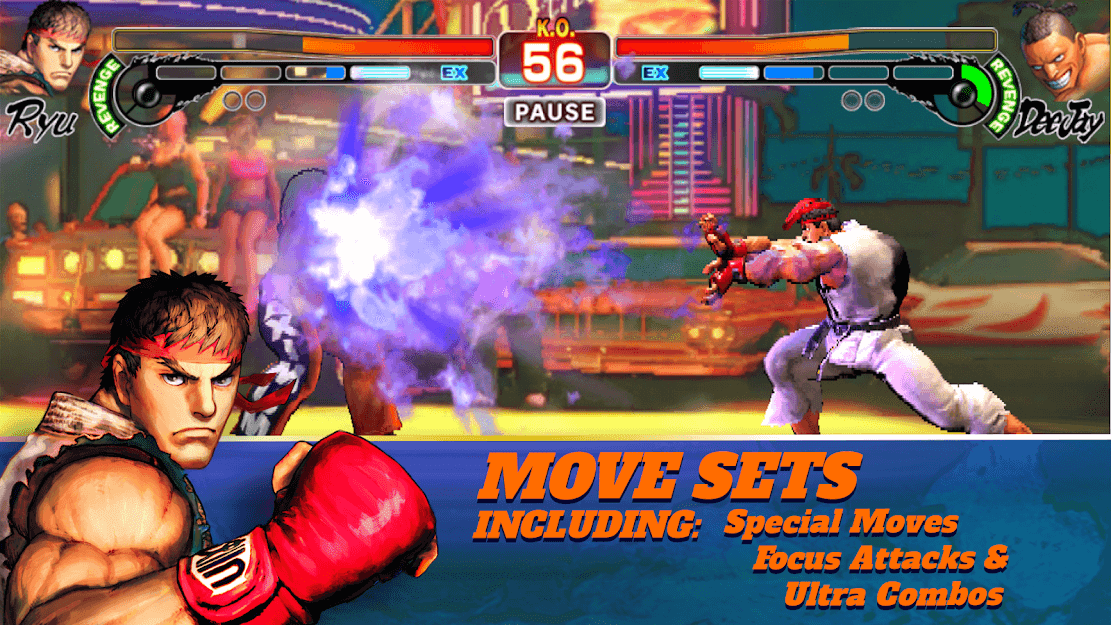 Street Fighter IV Champion Edition APK MOD Personagens / Modos desbloqueados v 1.03.03