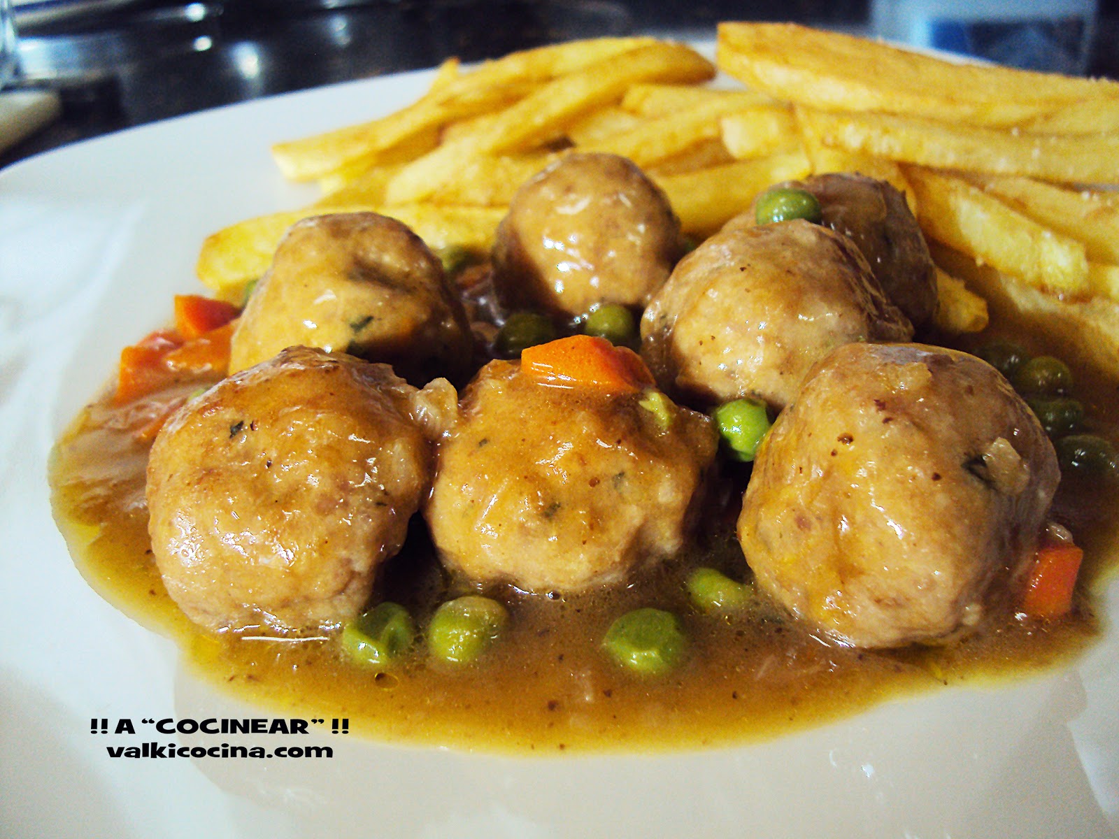 ALBÓNDIGAS A LA JARDINERA | ¡¡A COCINEAR!! Recetas 