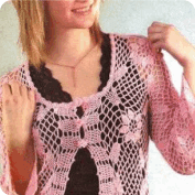 Blusa Rosa a Crochet