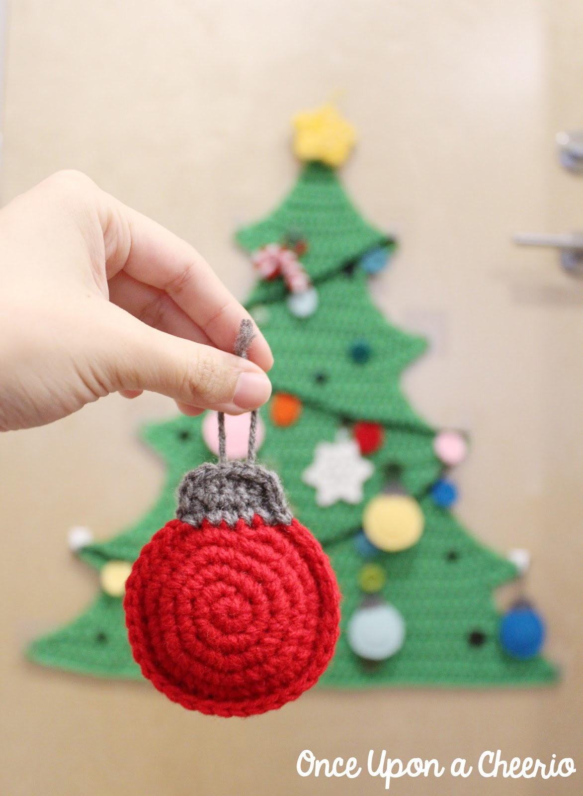 Flatland Christmas Bauble Ornaments Crochet Pattern Once