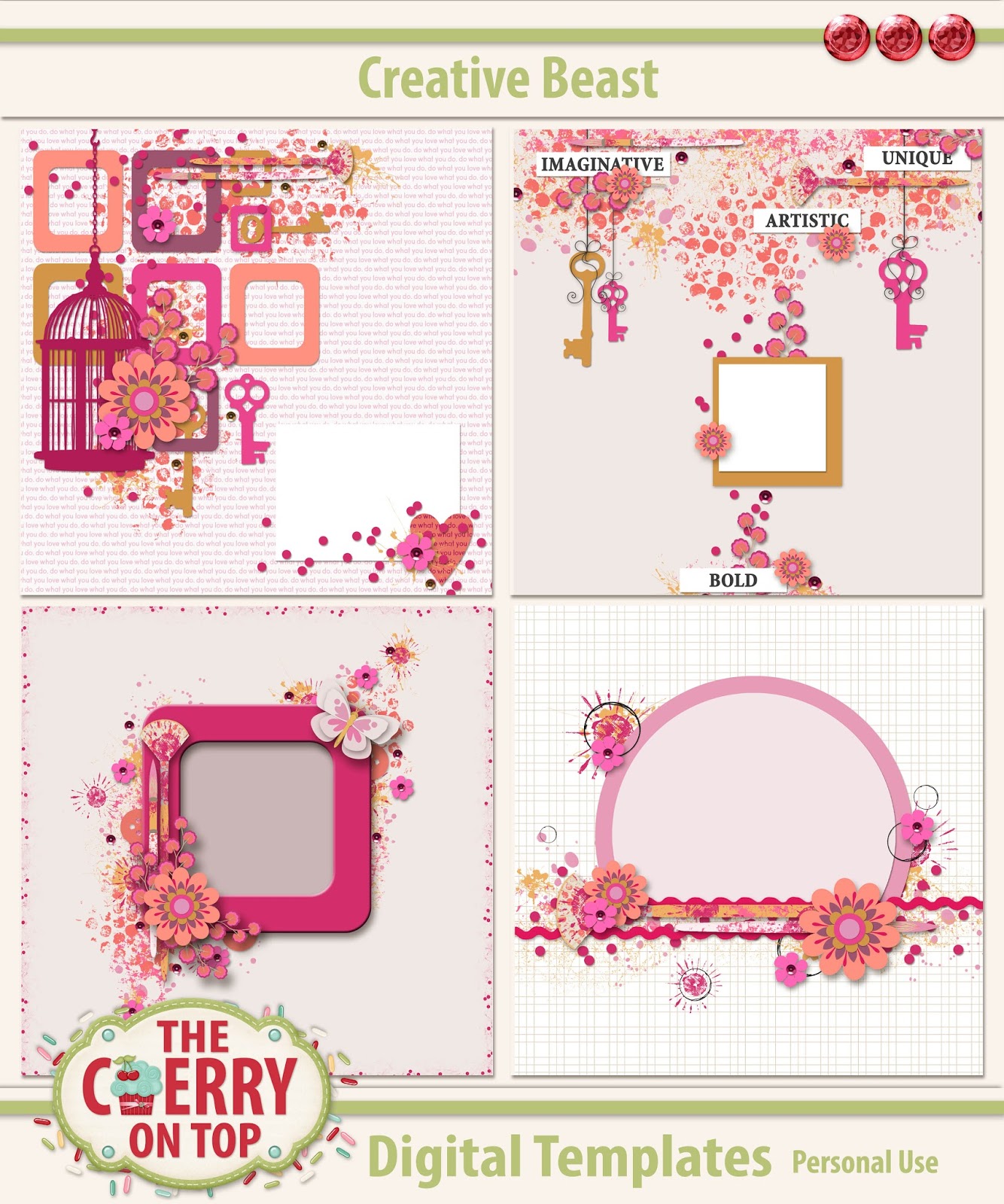 Creative scrapbooking freebies