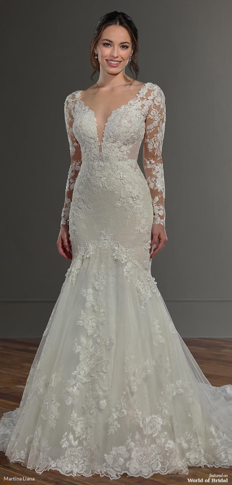 martina liana long sleeve wedding dress