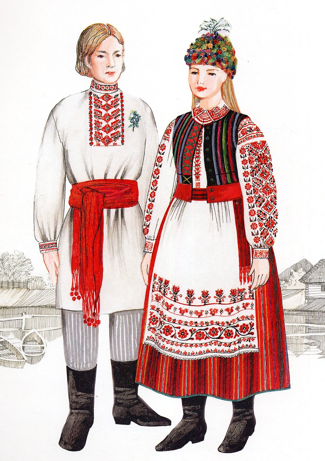 Go through Assets beans FolkCostume&Embroidery: Costume of West or Volyn' Polissia, Ukraine