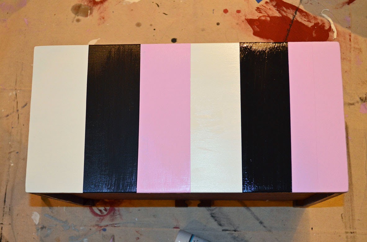 A Wilder Finish How to Paint Perfect Stripes on Furniture