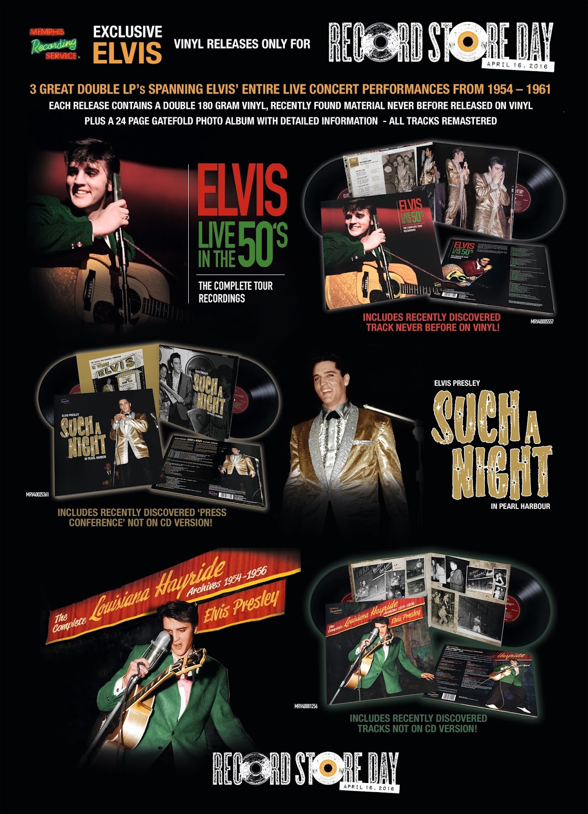 Elvis Day By Day March 10 Memphis Record Store Day