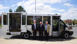 left to right:  Stephen Dockray, Superintendent of Tri-County, Representative Jeffrey Roy and John Roy, School Business Administrator of Tri-County