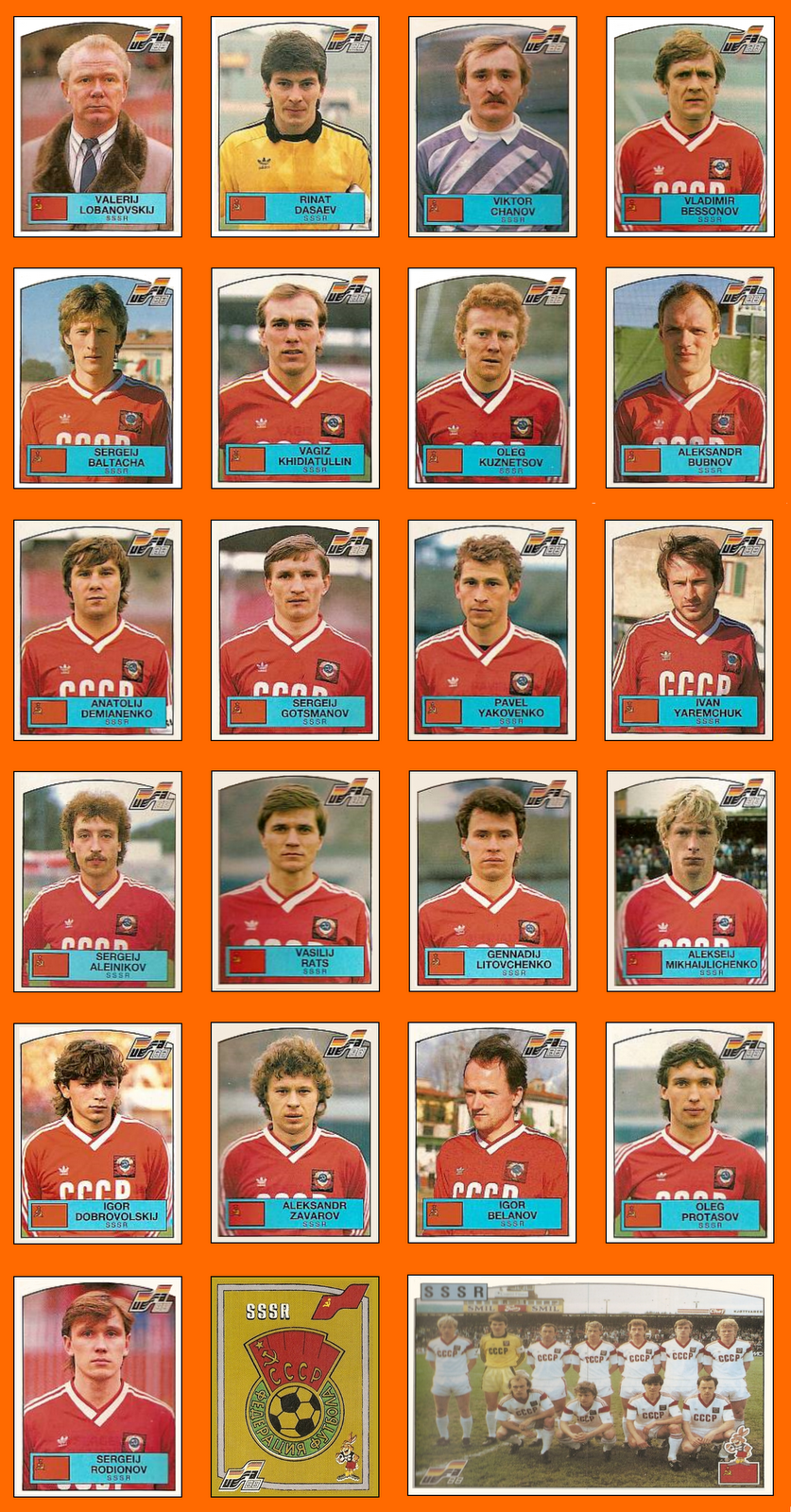 Ceret Sports Euro Cup 1988 Group B England USSR