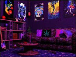 hippie bedroom trippy decor psychedelic 60s groovy bedrooms funky 70s rooms retro theme decorating 70 room stoner cool smoke flower