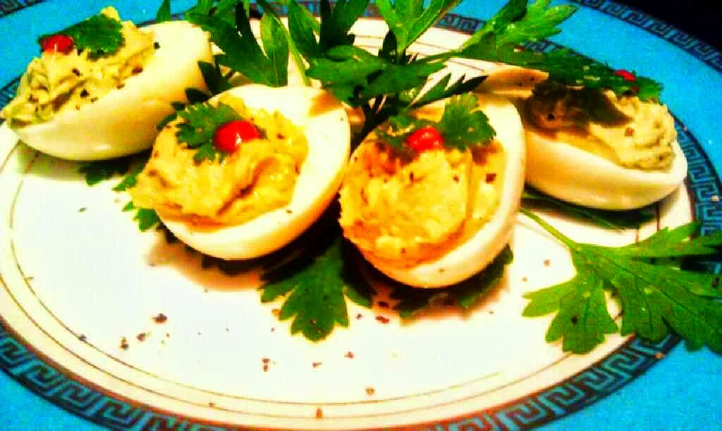 Food's Fan Club Avocado Cumin Deviled Eggs! The Revised Edition