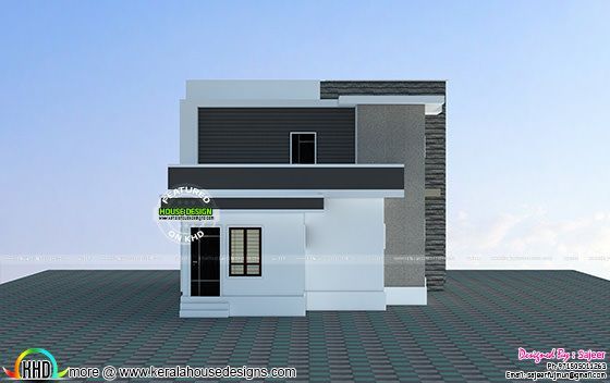Modern flat roof house