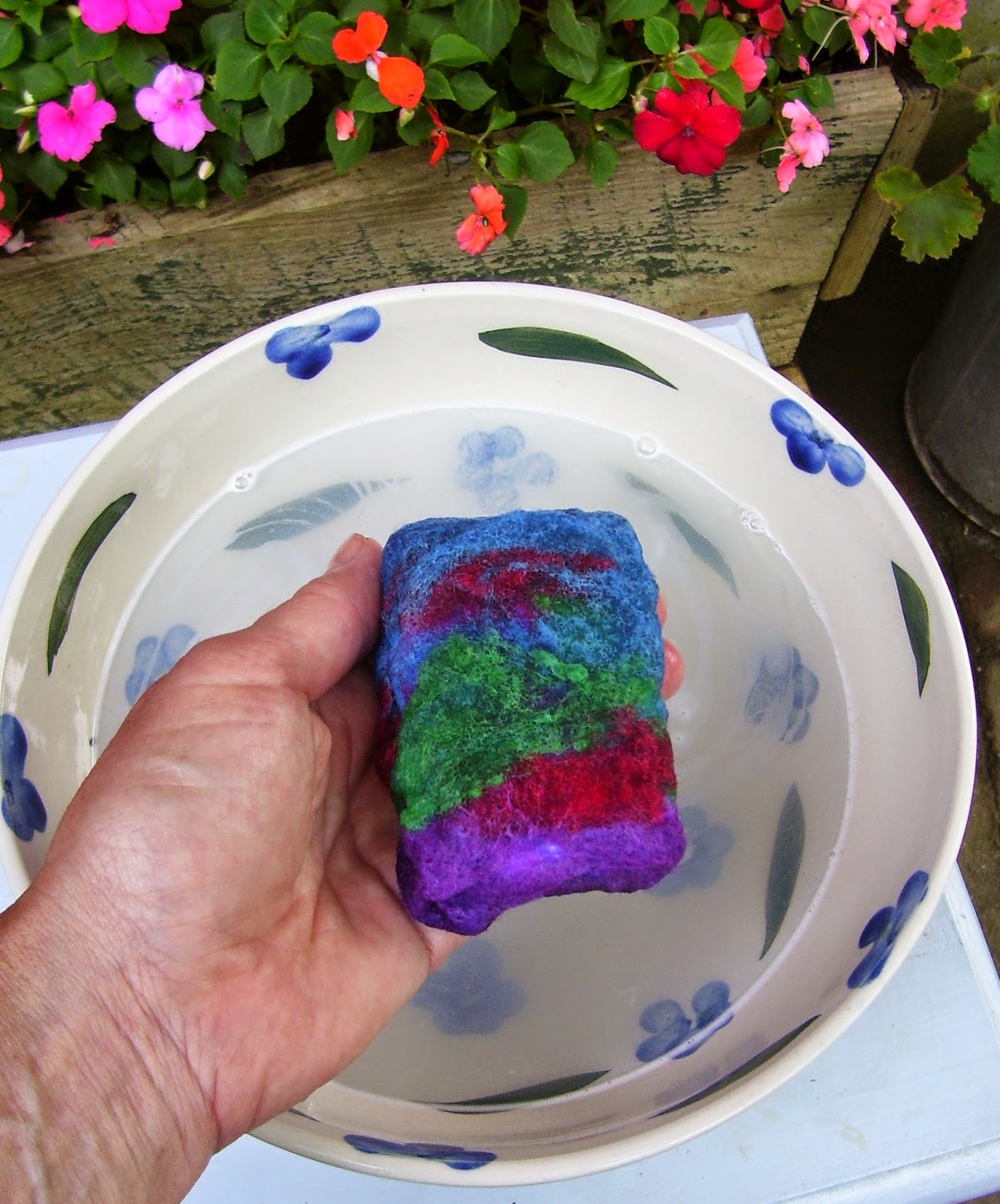 The Old Granite Step Felted Soap