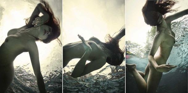 Zena Holloway fotografia sensual mulheres nuas subaquática fashion