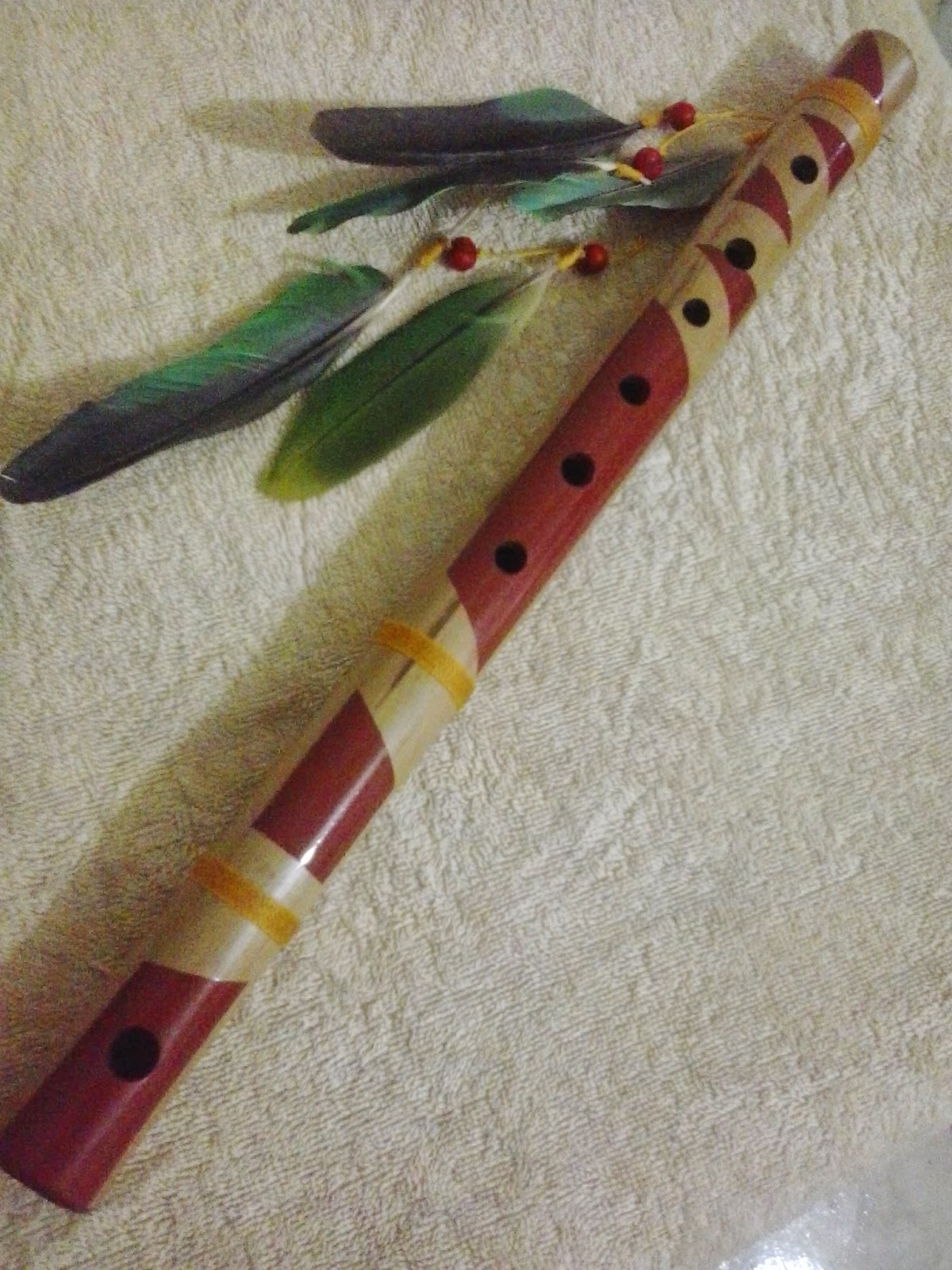 Flauta Transversal De Bambu Indígena G Flautas Artesanais