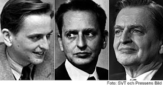 Olof Palme en tres etapas de su vida