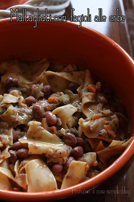 maltagliati con fagioli alle erbe