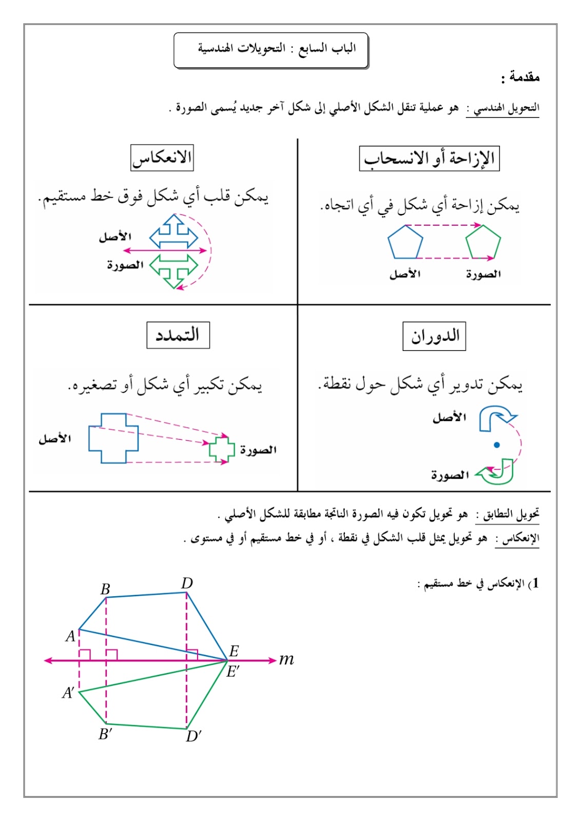 بحث رياضيات اول ثانوي pdf جاهز
