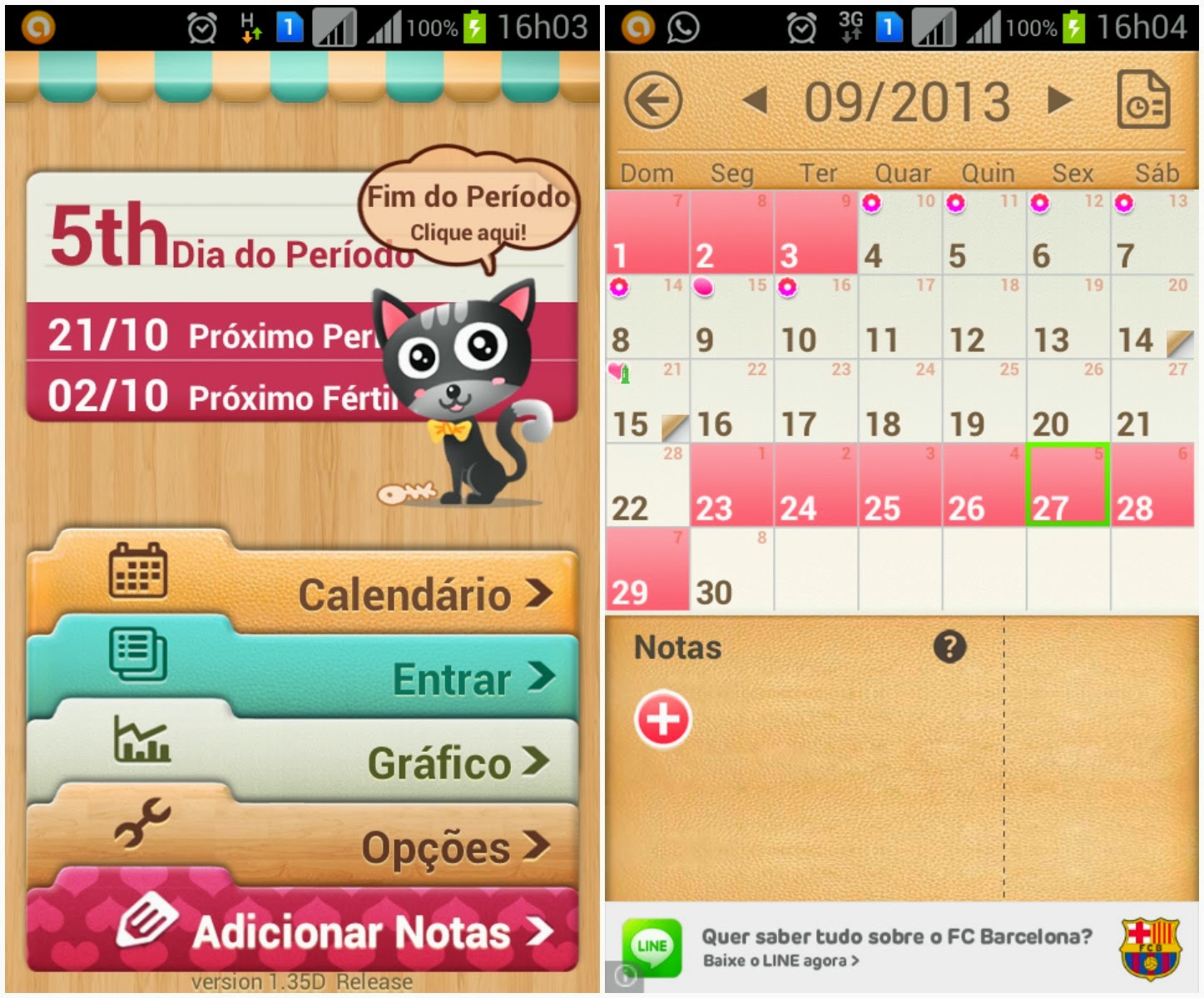 Sonhos de garota: App da vez: Meu calendário
