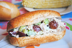 salad chicken sandwich serve