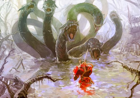Gilang Andrian alchemaniac deviantart ilustrações fantasia ficção científica anime Hidra do pântano