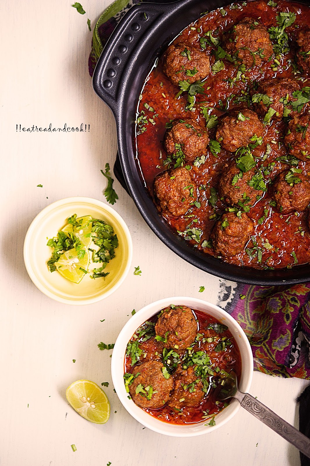 Afghani Meatballs Curry / Afghani Kofta Curry | Eat Read &amp; Cook