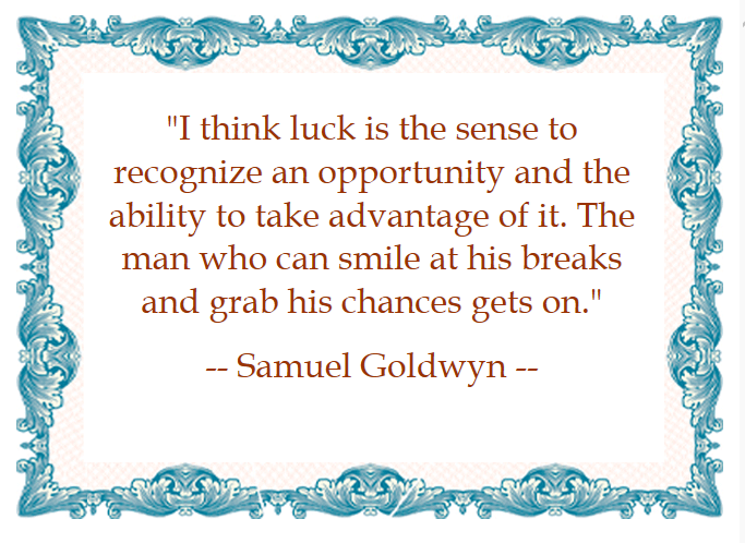 Kshitij Yelkar: Motivational Quote: Luck
