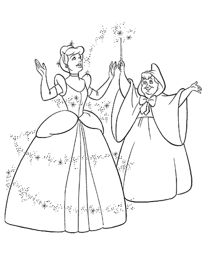 princess cinderella coloring pages games for girls - photo #29