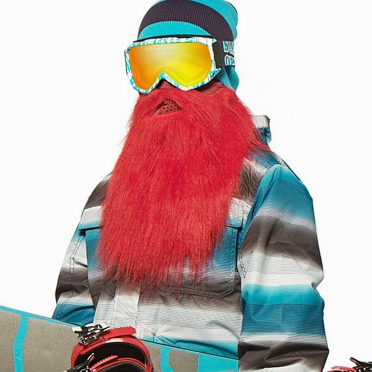Barba para Esquiar Roja