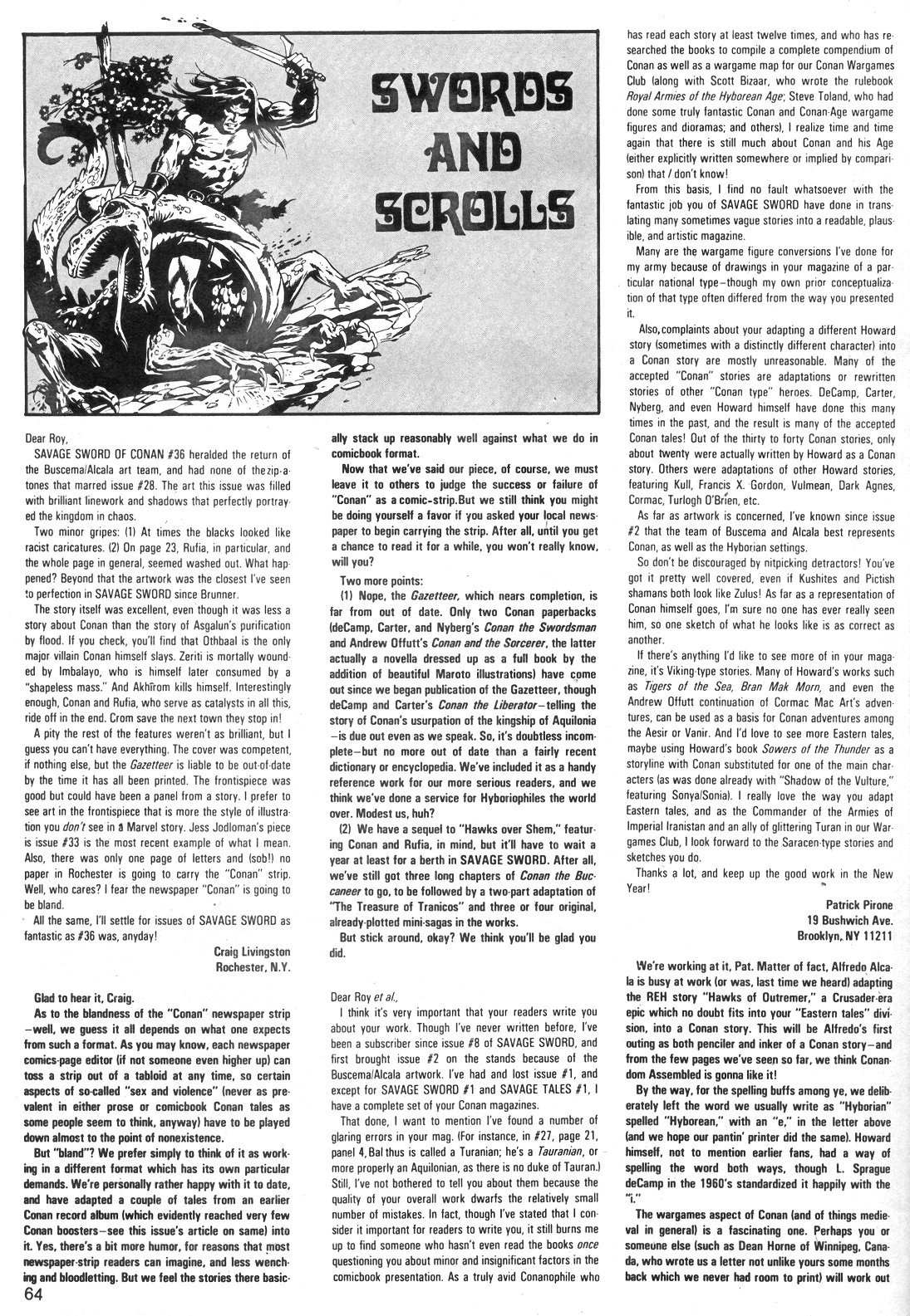 Read online The Savage Sword Of Conan comic -  Issue #40 - 64