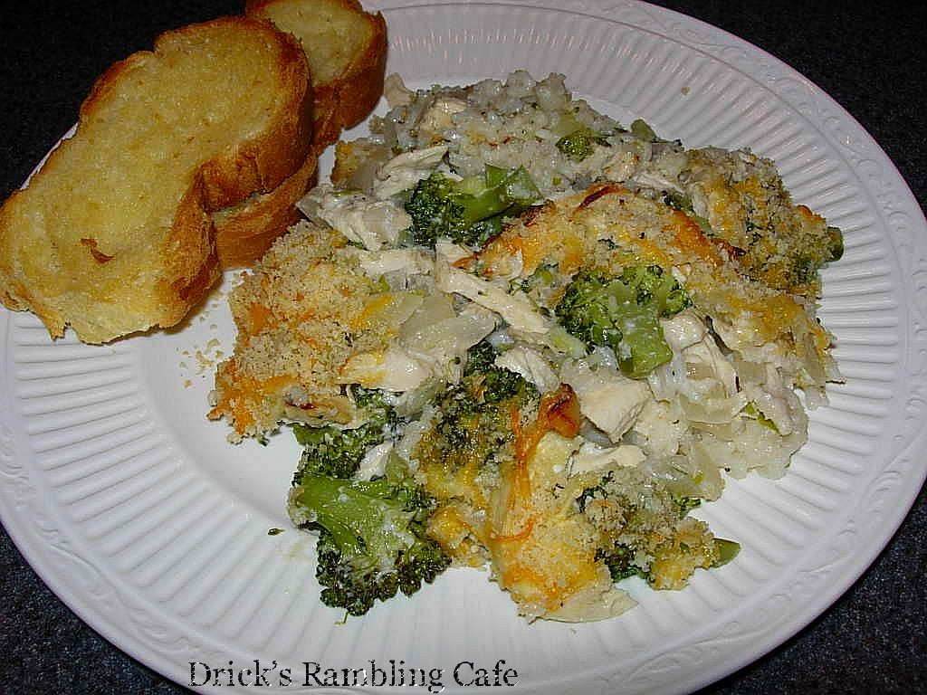 Creamy Chicken Divan over Rice Casserole Drick's Rambling Cafe