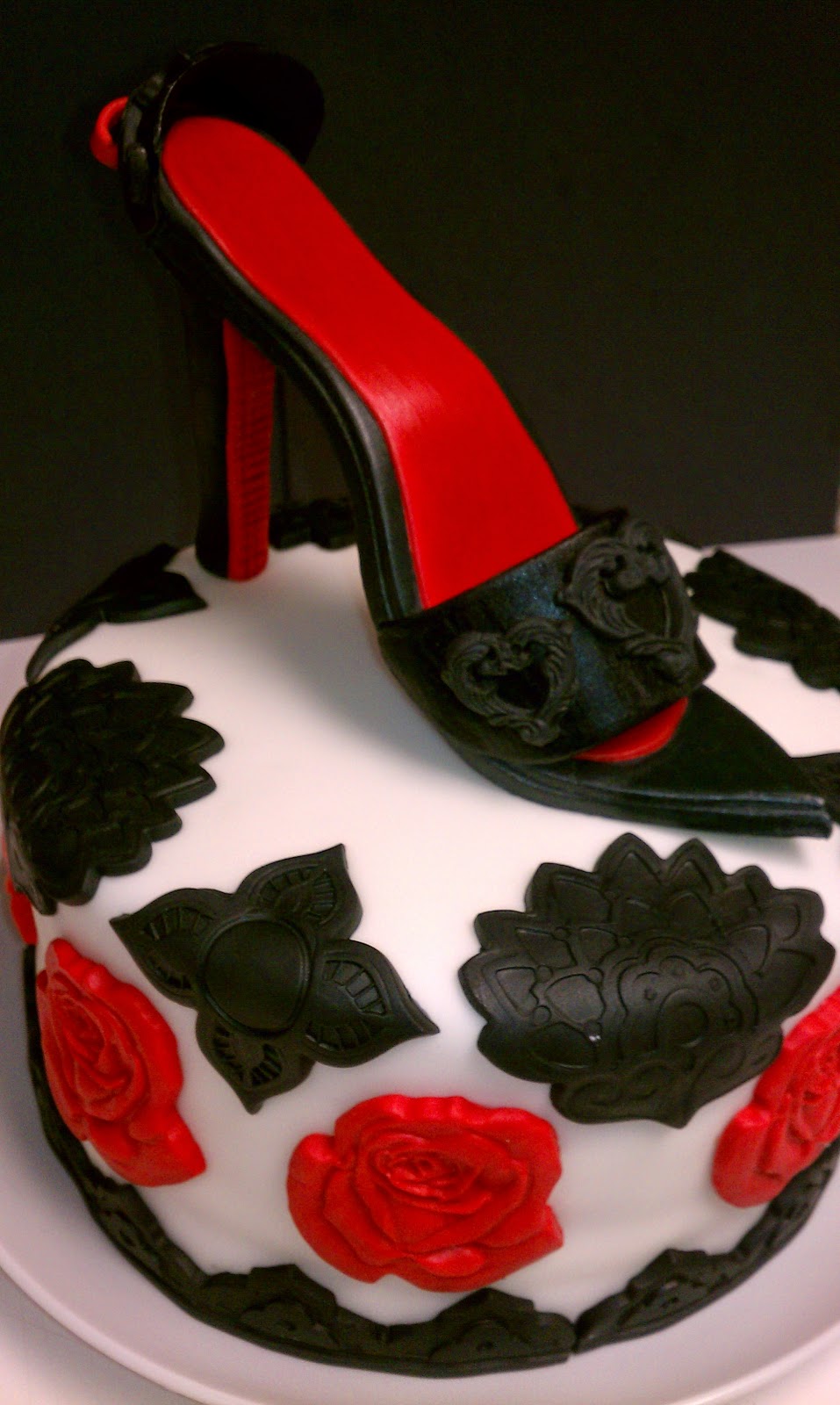 the birthday cake beautiful shoe to a dear