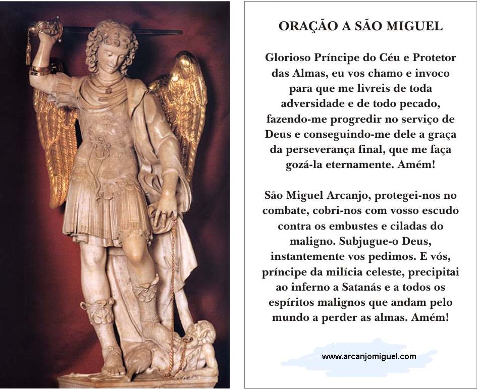 DEVOTOS DE SÃO MIGUEL ARCANJO Divinópolis Oração a São Miguel Arcanjo DEVOTOS DE SÃO MIGUEL ARCANJO Divinópolis Oração a São Miguel Arcanjo