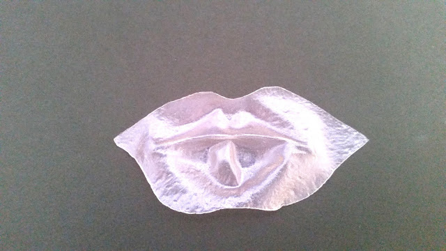 choosy lip mask after its been removed from use
