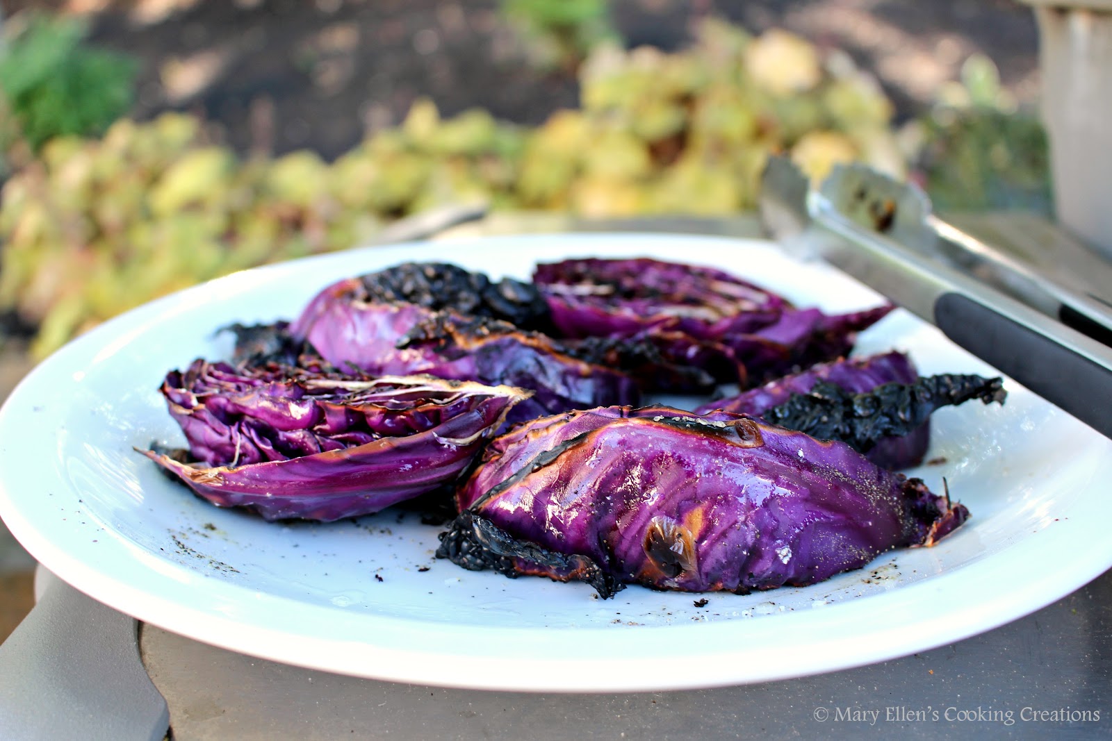 Mary Ellen's Cooking Creations Grilled Red Cabbage Wedges