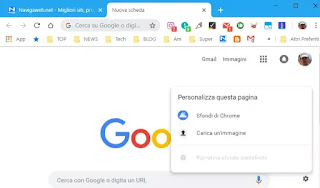 chrome grafica chrome sfondo scheda