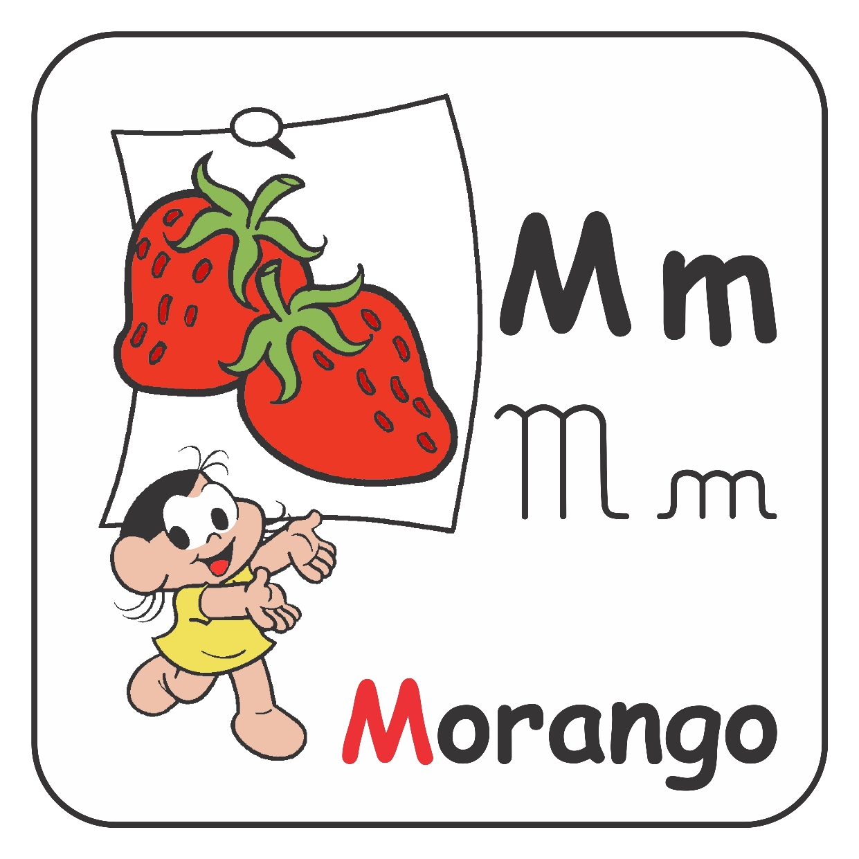 Cartazes alfabeto Turma da Mônica diferente