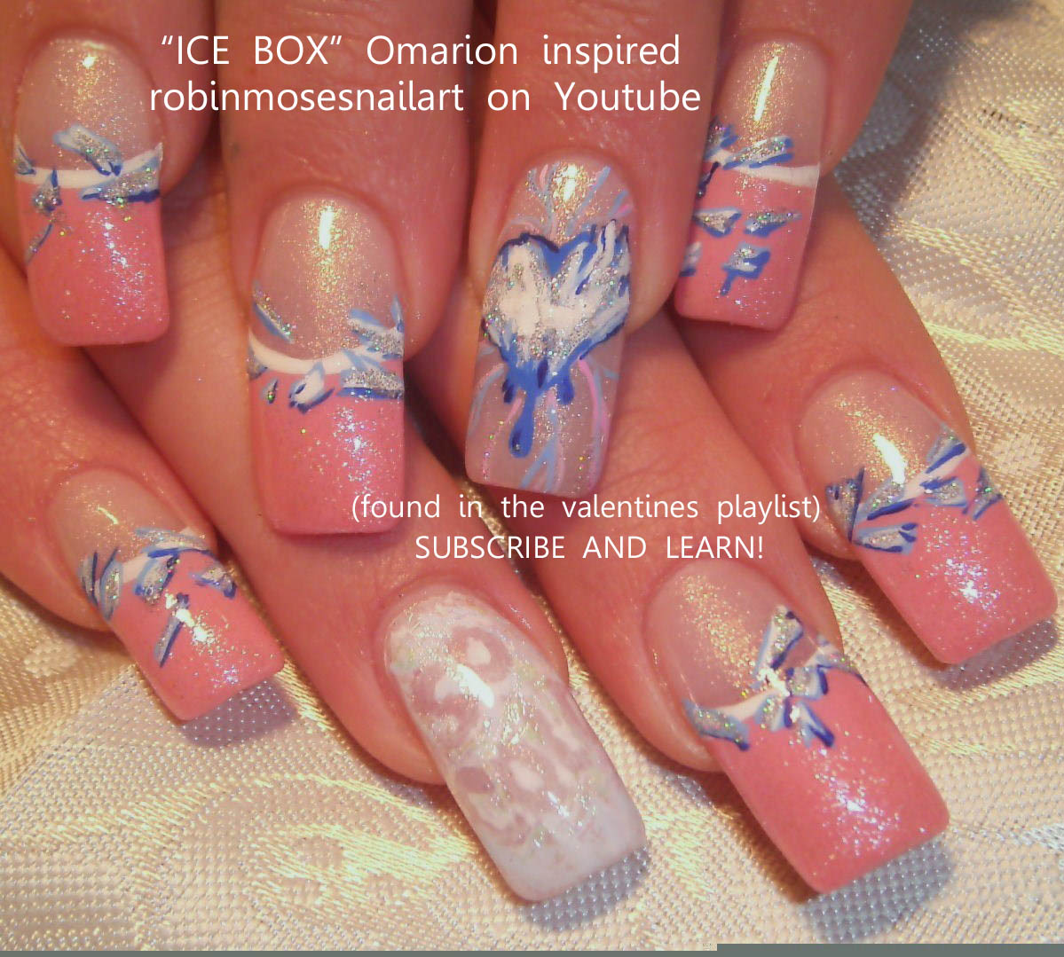 Robin Moses Nail Art omarion nail, ice box nail, omarion ice box nail