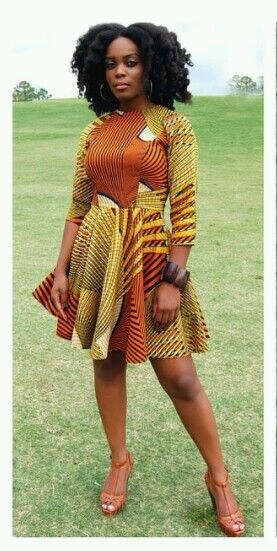 Brown Short Ankara dresses online for teens Brown gowns, Short dress,Ankara dresses online ,teen girls