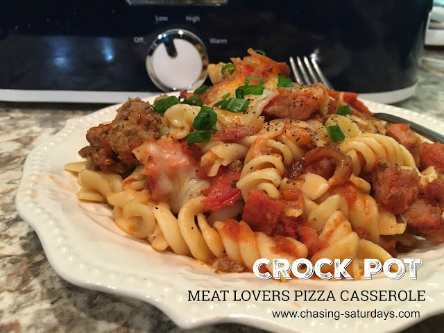 Crock Pot Meat Lovers Casserole, Chasing Saturdays