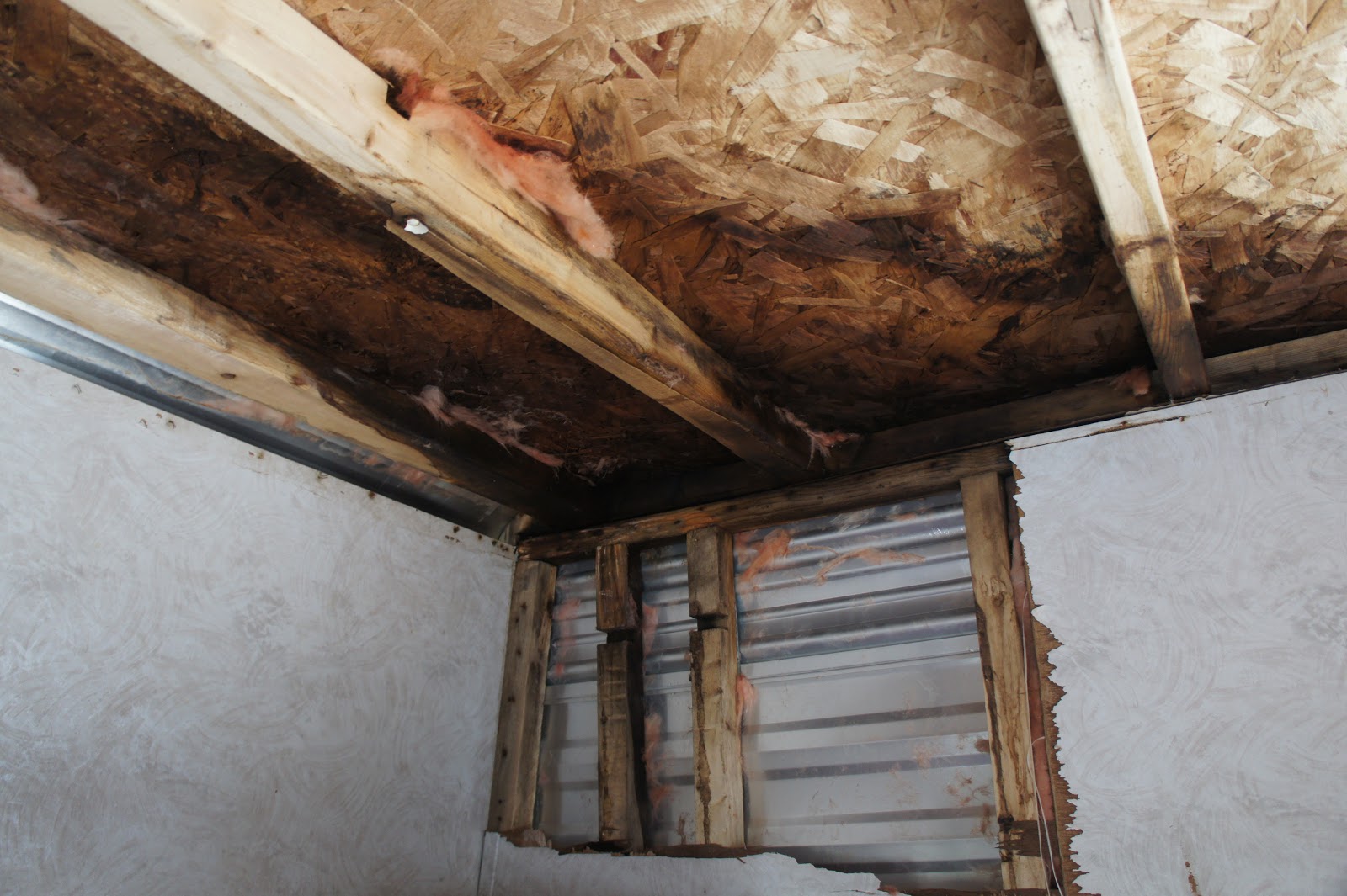ceiling leaking roof rv camper water trailer damaged meaning travel repair fix damage dreaming symbolism remodel makeover alice gets diy