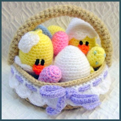 Crochet Easter basket