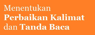 Menentukan Perbaikan Kalimat dan Tanda Baca