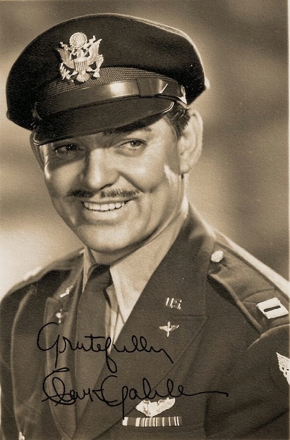 ... in his actual Captain uniform of the U.S. Army Air Force circa 1943