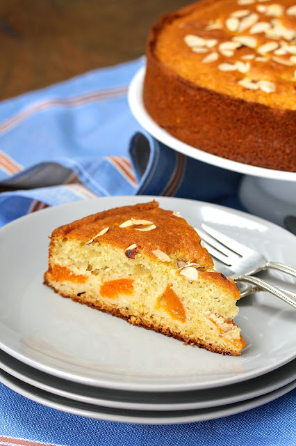 Apricot, Almond, & Olive Oil Cake with Vanilla and Lemon