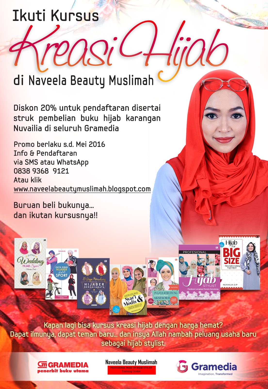 Naveela Beauty Muslimah Gramedia Bekerjasama Dengan