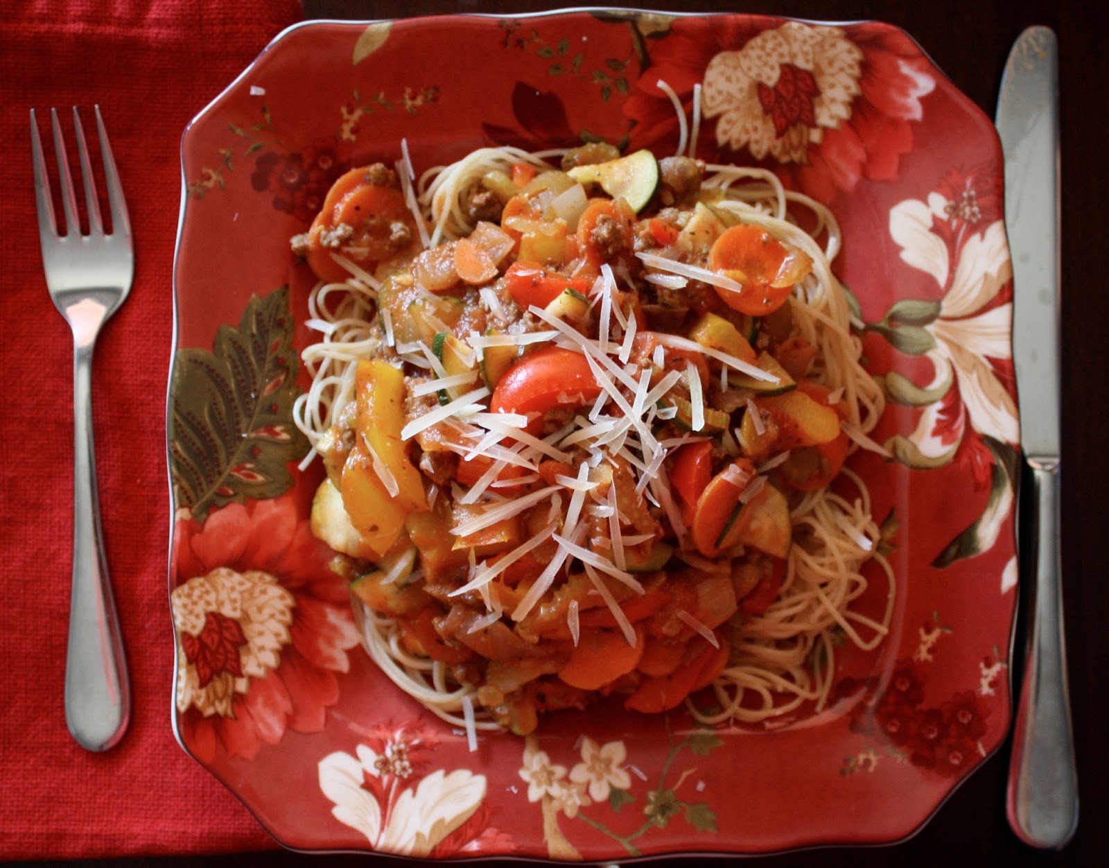 Vegetable-Beef Spaghetti Sauce
