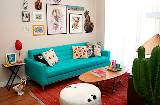 Ideias de Decoração com Sofá Azul